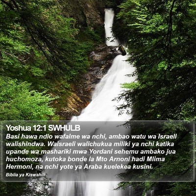Yoshua 12:1 SWHULB Bible Verse Image