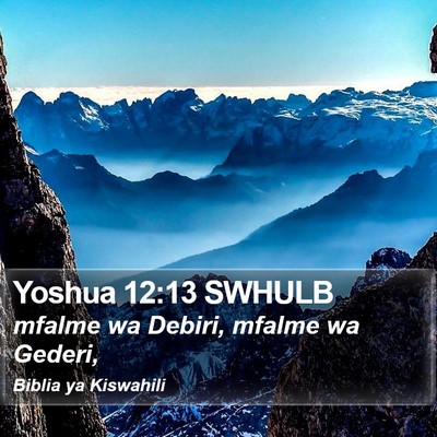Yoshua 12:13 SWHULB Bible Verse Image