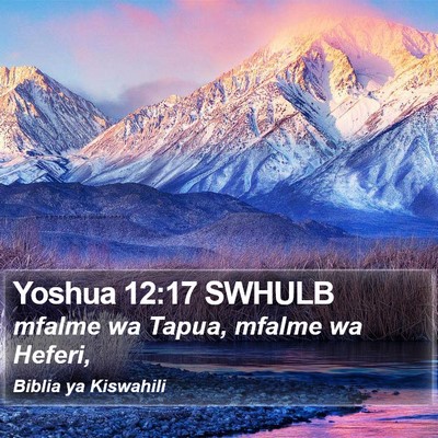 Yoshua 12:17 SWHULB Bible Verse Image