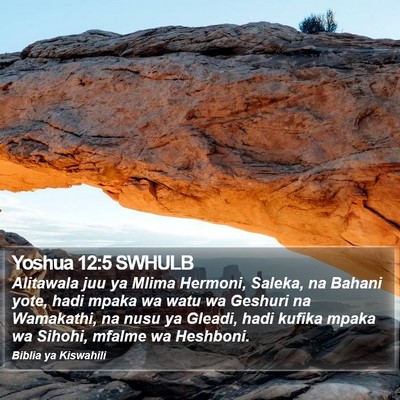 Yoshua 12:5 SWHULB Bible Verse Image