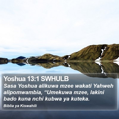 Yoshua 13:1 SWHULB Bible Verse Image