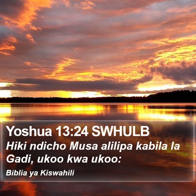 Yoshua 13:24 SWHULB Bible Verse Image