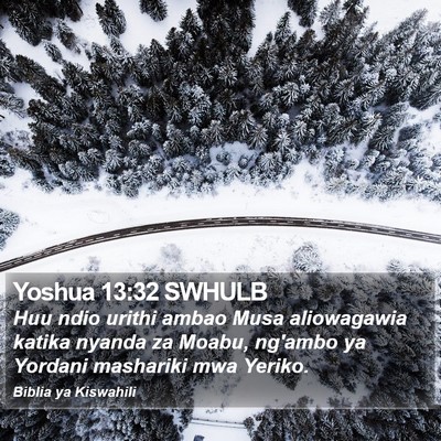 Yoshua 13:32 SWHULB Bible Verse Image