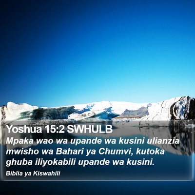 Yoshua 15:2 SWHULB Bible Verse Image