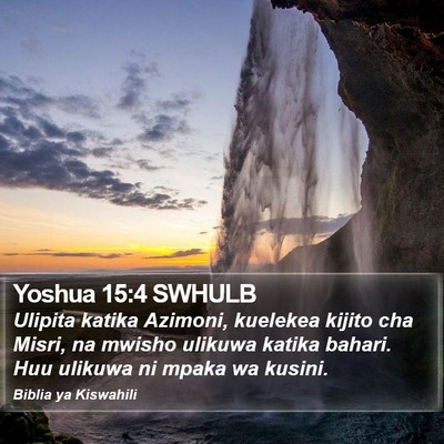 Yoshua 15:4 SWHULB Bible Verse Image