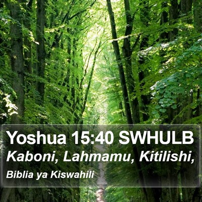 Yoshua 15:40 SWHULB Bible Verse Image