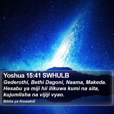 Yoshua 15:41 SWHULB Bible Verse Image