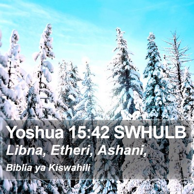 Yoshua 15:42 SWHULB Bible Verse Image