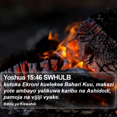Yoshua 15:46 SWHULB Bible Verse Image