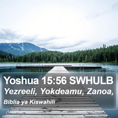 Yoshua 15:56 SWHULB Bible Verse Image