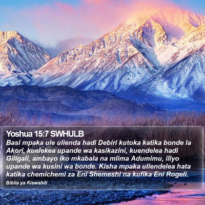 Yoshua 15:7 SWHULB Bible Verse Image
