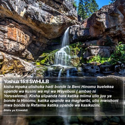 Yoshua 15:8 SWHULB Bible Verse Image