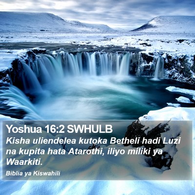 Yoshua 16:2 SWHULB Bible Verse Image