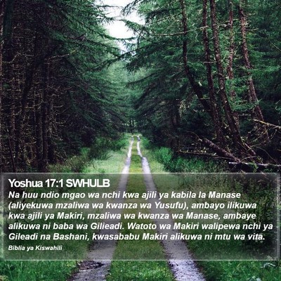 Yoshua 17:1 SWHULB Bible Verse Image