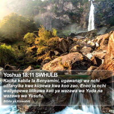 Yoshua 18:11 SWHULB Bible Verse Image