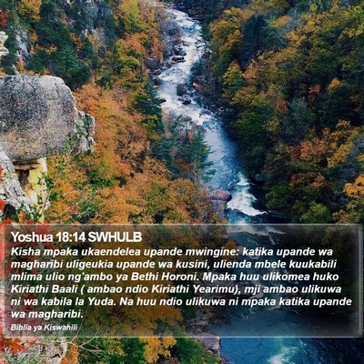 Yoshua 18:14 SWHULB Bible Verse Image