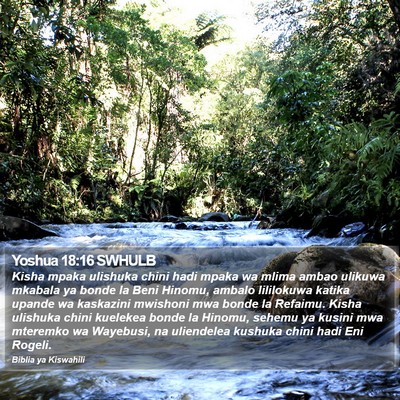 Yoshua 18:16 SWHULB Bible Verse Image