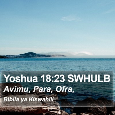 Yoshua 18:23 SWHULB Bible Verse Image