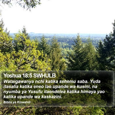 Yoshua 18:5 SWHULB Bible Verse Image