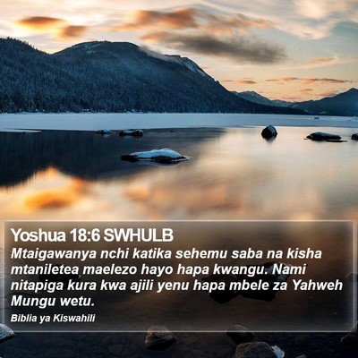 Yoshua 18:6 SWHULB Bible Verse Image