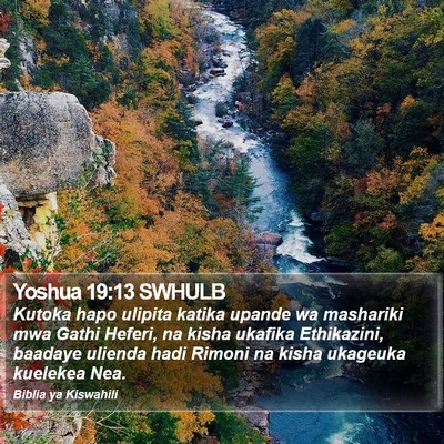 Yoshua 19:13 SWHULB Bible Verse Image