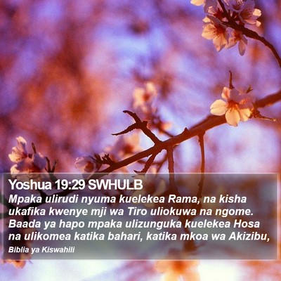 Yoshua 19:29 SWHULB Bible Verse Image