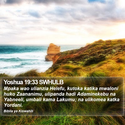 Yoshua 19:33 SWHULB Bible Verse Image