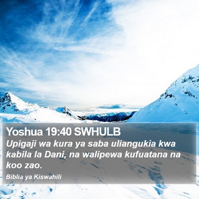 Yoshua 19:40 SWHULB Bible Verse Image