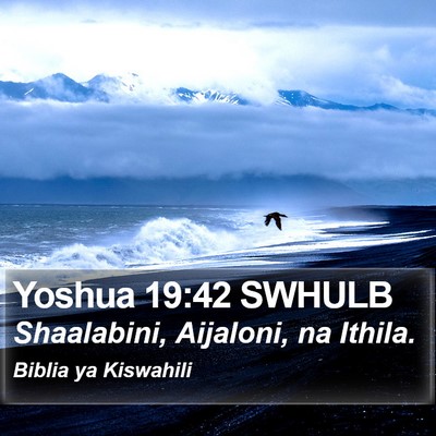 Yoshua 19:42 SWHULB Bible Verse Image
