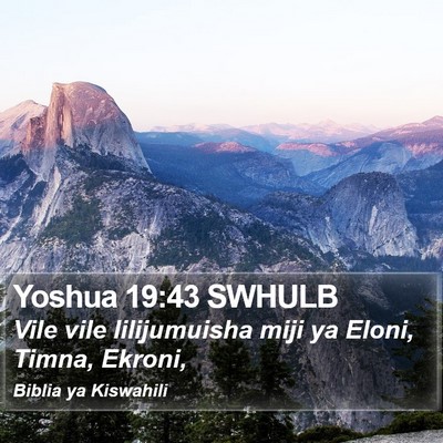 Yoshua 19:43 SWHULB Bible Verse Image