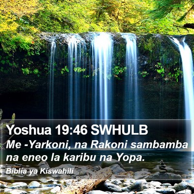 Yoshua 19:46 SWHULB Bible Verse Image