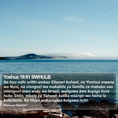 Yoshua 19:51 SWHULB Bible Verse Image