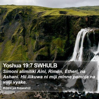 Yoshua 19:7 SWHULB Bible Verse Image