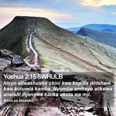 Yoshua 2:15 SWHULB Bible Verse Image