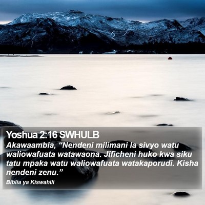 Yoshua 2:16 SWHULB Bible Verse Image
