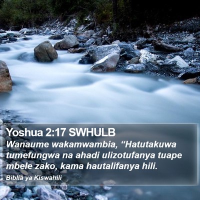 Yoshua 2:17 SWHULB Bible Verse Image