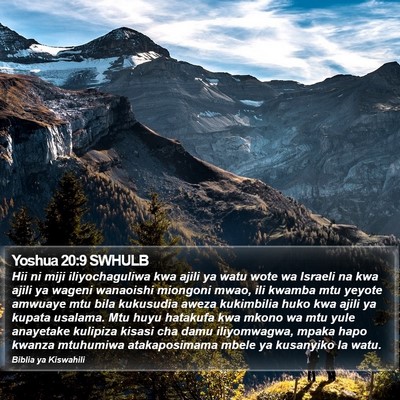 Yoshua 20:9 SWHULB Bible Verse Image