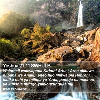 Yoshua 21:11 SWHULB Bible Verse Image