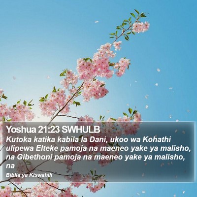Yoshua 21:23 SWHULB Bible Verse Image