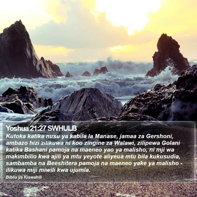 Yoshua 21:27 SWHULB Bible Verse Image