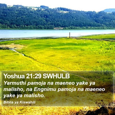 Yoshua 21:29 SWHULB Bible Verse Image