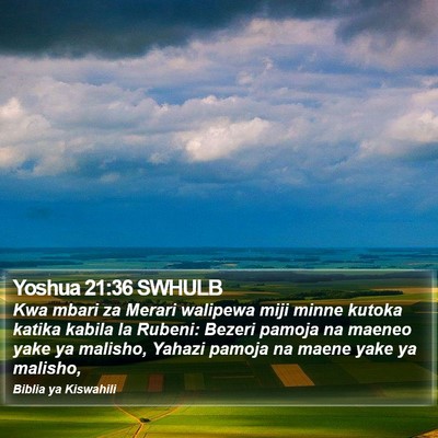 Yoshua 21:36 SWHULB Bible Verse Image