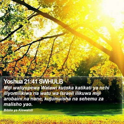 Yoshua 21:41 SWHULB Bible Verse Image