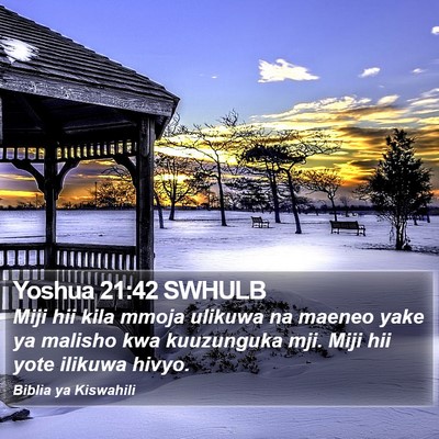 Yoshua 21:42 SWHULB Bible Verse Image