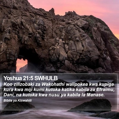 Yoshua 21:5 SWHULB Bible Verse Image