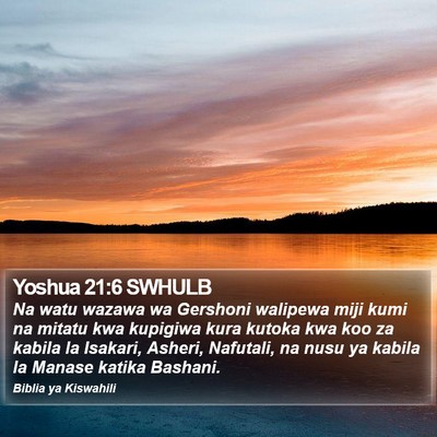 Yoshua 21:6 SWHULB Bible Verse Image