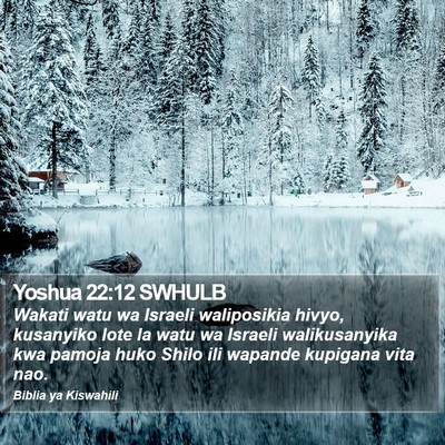 Yoshua 22:12 SWHULB Bible Verse Image