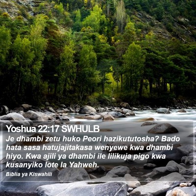 Yoshua 22:17 SWHULB Bible Verse Image