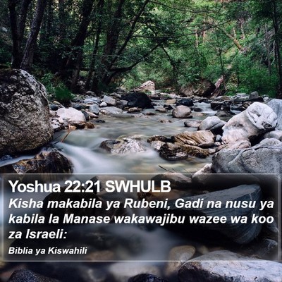 Yoshua 22:21 SWHULB Bible Verse Image