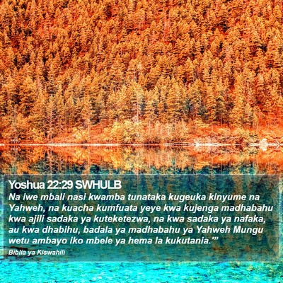 Yoshua 22:29 SWHULB Bible Verse Image